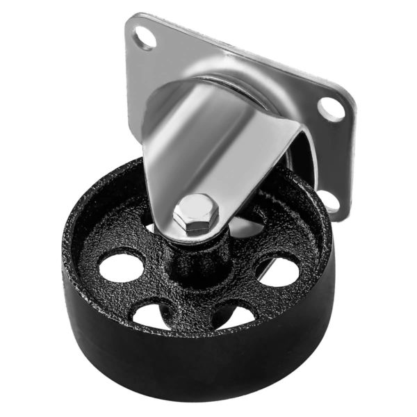 3.5 inch Metal Swivel Caster (Black Wheel) No Brake