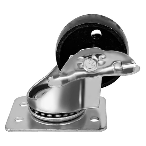 2 Inch All Grey Metal Swivel Wheel With Brake