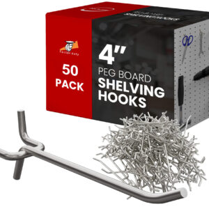 50pcs 4 Inch Peg Board Shelving Storage Peg Hook - Image 1