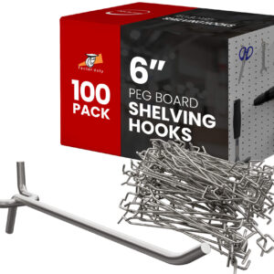 100pcs 6 Inch Peg Board Shelving Storage Peg Hook