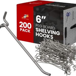 200pcs 6 Inch Peg Board Shelving Storage Peg Hook