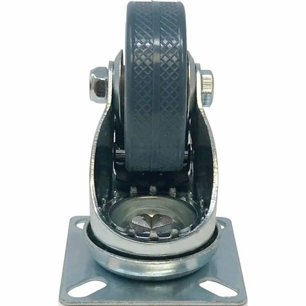 RMW Caster 3-1/2" Diameter Wheel Swivel w/brake stainless mount 
