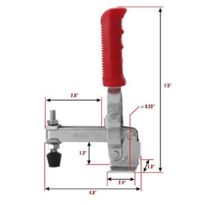 11412 Vertical Toggle Clamps 450LB Steel Quick Release Hand Tool