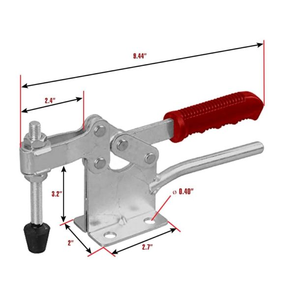 220WH Horizontal Toggle Clamps 800LB Quick Release Dual Hand Tool