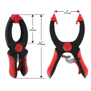 2" Jaw Opening and 6.7" Long Heavy Duty Adjustable Ratchet Clamps