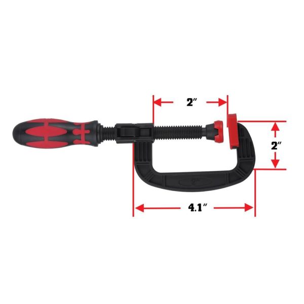 4.1 Inch One Handed Heavy Duty C Clamps