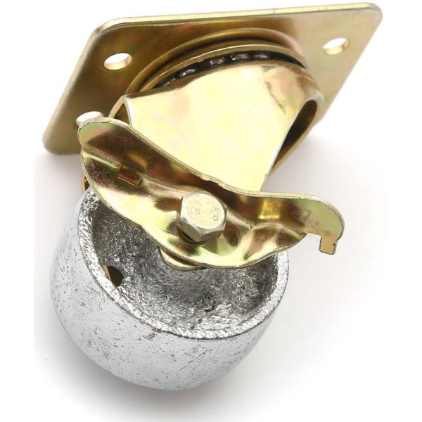 2 Inch All Gold Metal Swivel Wheel With Brake