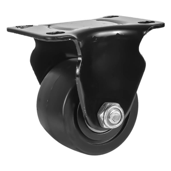 2.5 inch Black Solid PU Swivel Caster Wheel Rigid