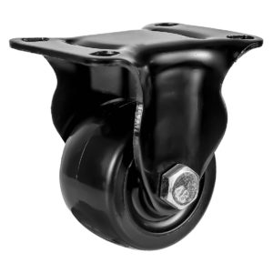 2 inch Black Solid PU Swivel Caster Wheel Rigid