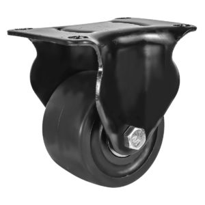 3 inch Black Solid PU Swivel Caster Wheel Rigid