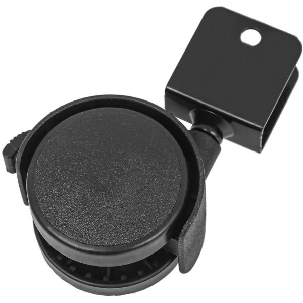 2 Inch Black Platic Twin Swivel Chair Caster Wheel With Brake